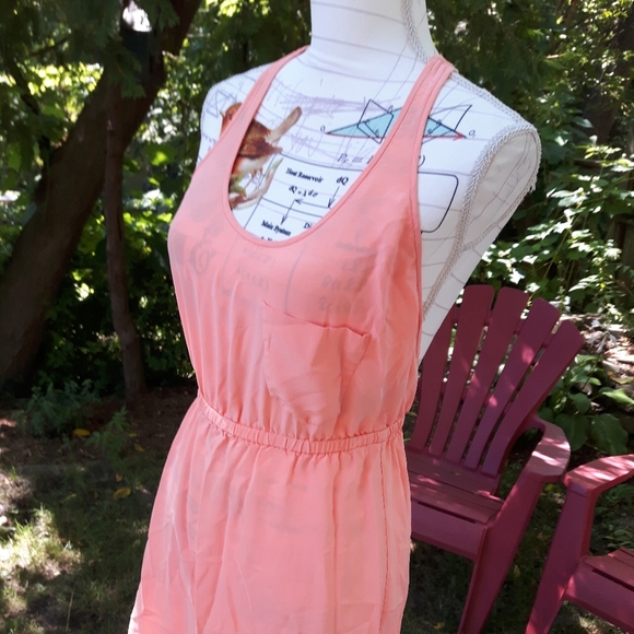 size xxs Wilfred silk orange mini dress 💞💗 - Picture 10 of 16